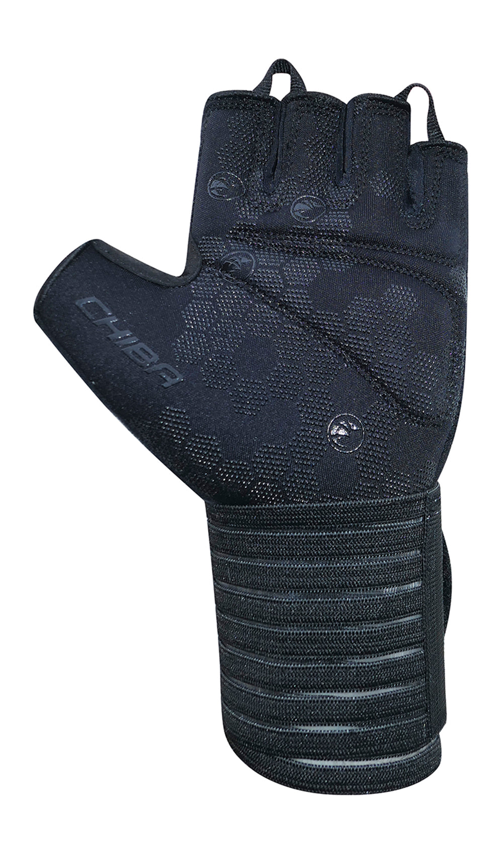 CHIBA Air Wrap 2.0 透氣加壓護腕健身手套 2.0 黑色