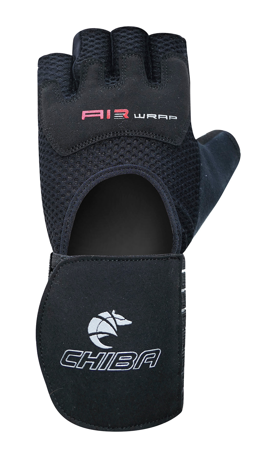 CHIBA Air Wrap 2.0 透氣加壓護腕健身手套 2.0 黑色