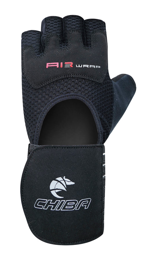 CHIBA Air Wrap 2.0 透氣加壓護腕健身手套 2.0 黑色