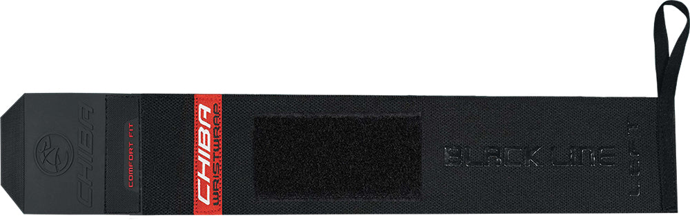 CHIBA Wrist Wrap Black Line 黑標重訓纏繞護腕 黑色