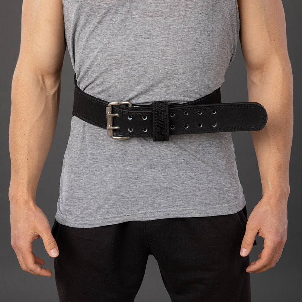 CHIBA Leather Belt 經典真皮重訓健力腰帶 極致黑