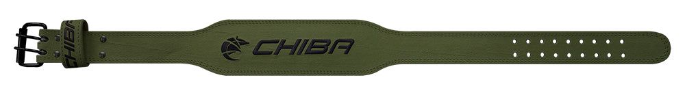 CHIBA Leather Belt 經典真皮重訓健力腰帶 橄欖綠